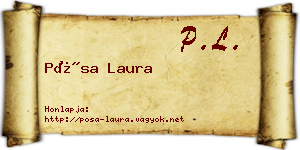 Pósa Laura névjegykártya
